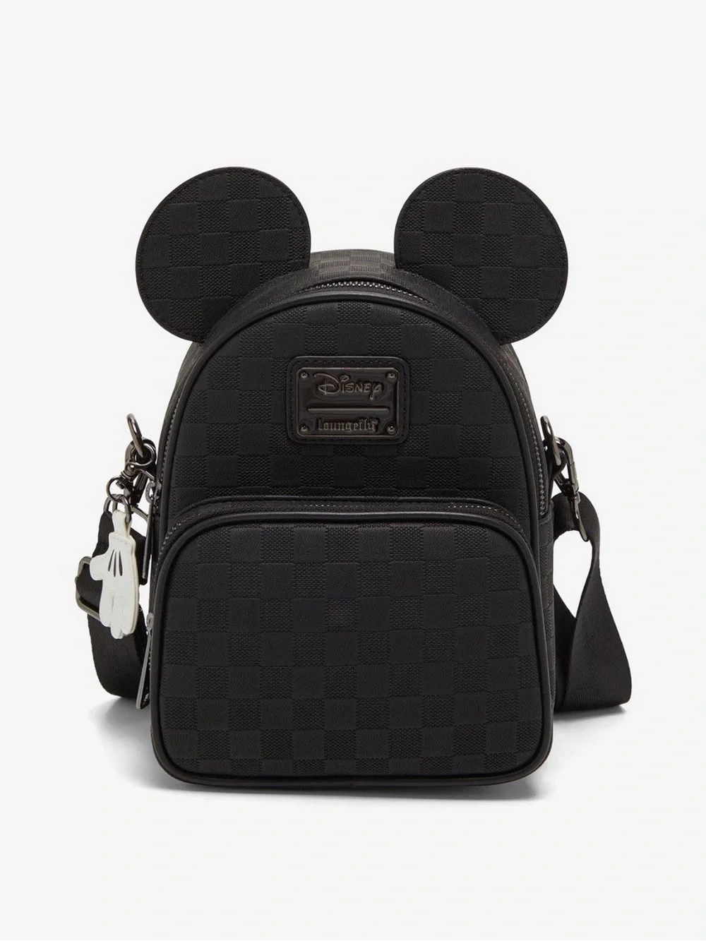 New Loungefly Disney Mickey Mouse Figural Convertible Crossbody Bag